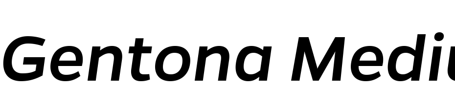 Gentona Medium Italic Font Download Free
