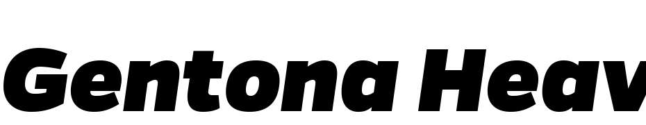 Gentona Heavy Italic Yazı tipi ücretsiz indir