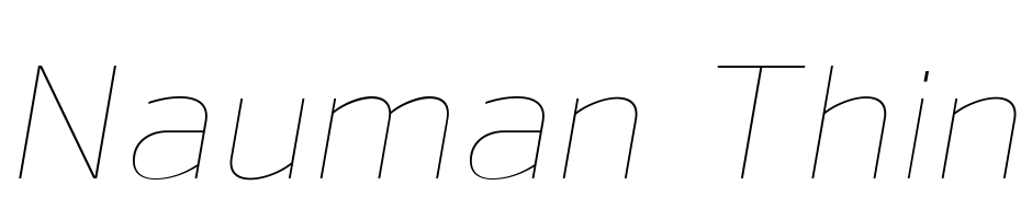 Nauman Thin Italic Font Download Free
