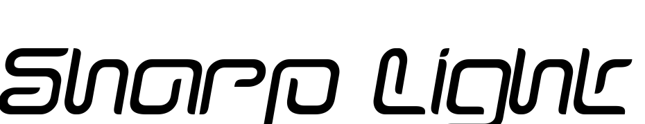 Sharp Light Italic Font Download Free
