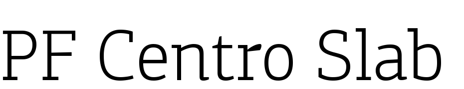 PF Centro Slab Pro Light Font Download Free
