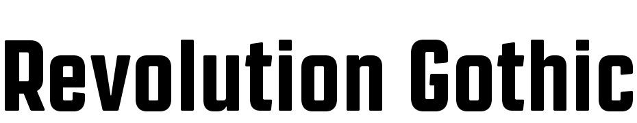 Revolution Gothic Extra Bold Font Download Free