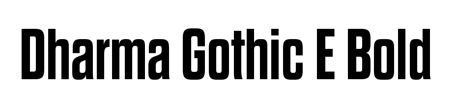 Dharma Gothic E Bold Font Download Free