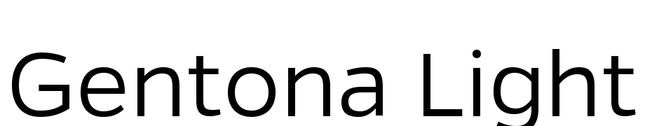 Gentona Light Font Download Free