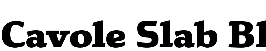 Cavole Slab Black Font Download Free