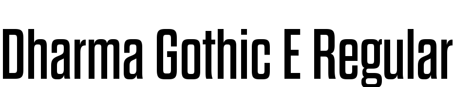 Dharma Gothic E Regular Fuente Descargar Gratis