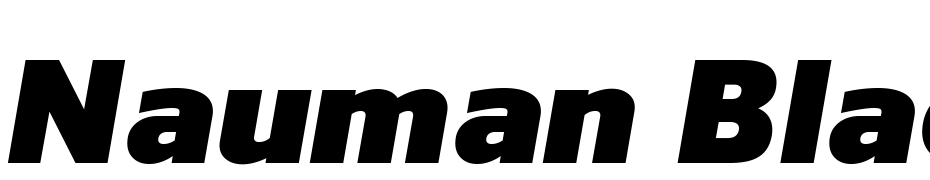 Nauman Black Italic Font Download Free