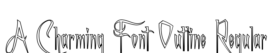 A Charming Font Outline Font Download Free