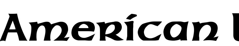 American Uncial Bold Font Download Free
