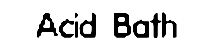 Acid Bath Font Download Free