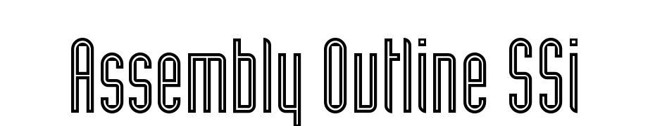 Assembly Outline SSi Font Download Free