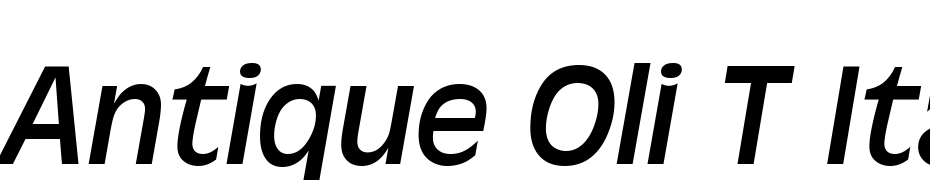 Antique Oli T Italic Font Download Free