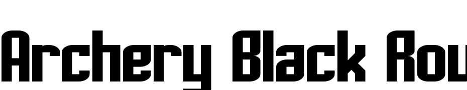 Archery Black Rounded Schrift Herunterladen Kostenlos