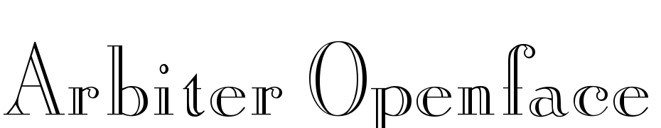 Arbiter Openface Regular DB Polices Telecharger