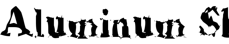 Aluminum Shred Schrift Herunterladen Kostenlos