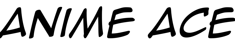 Anime Ace Italic cкачати шрифт безкоштовно