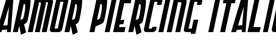 Armor Piercing Italic Font Download Free