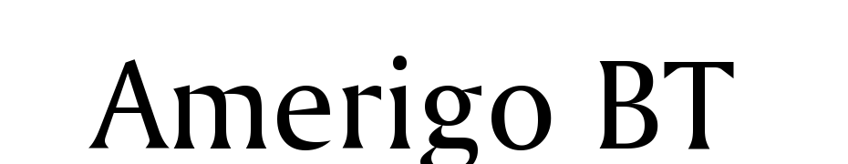 Amerigo BT Font Download Free
