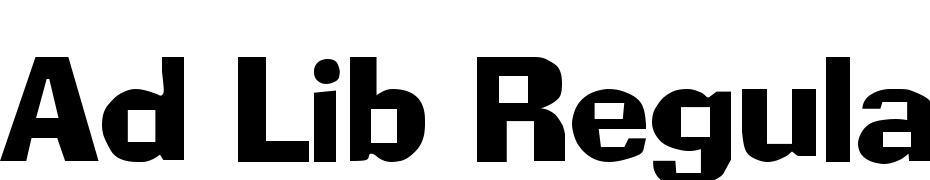 Ad Lib Regular Schrift Herunterladen Kostenlos