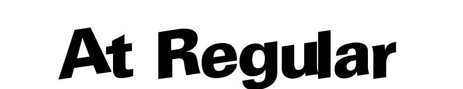 At Regular Yazı tipi ücretsiz indir