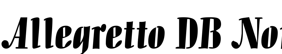 Allegretto DB Normal Font Download Free