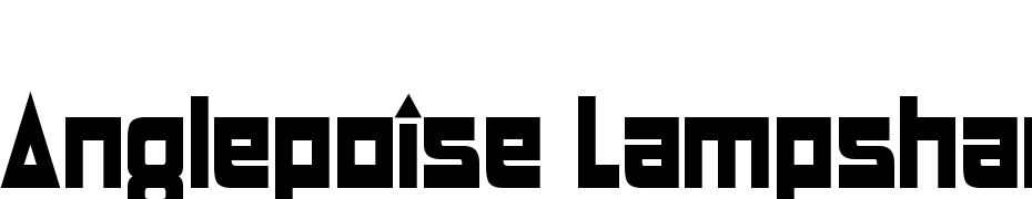 Anglepoise Lampshade Font Download Free