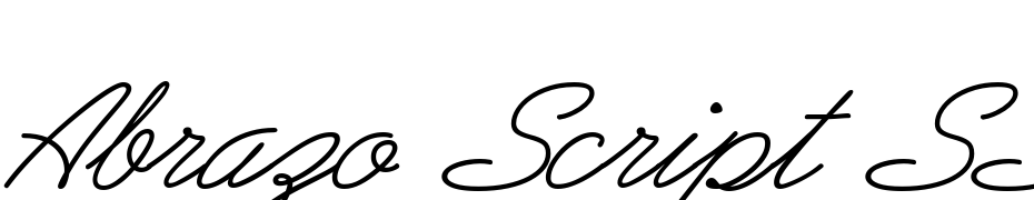 Abrazo Script SSi Italic Font Download Free