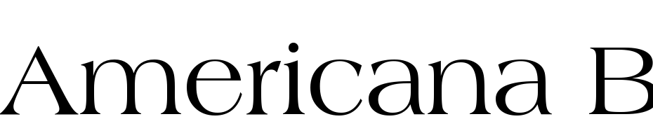 Americana BT Scarica Caratteri Gratis