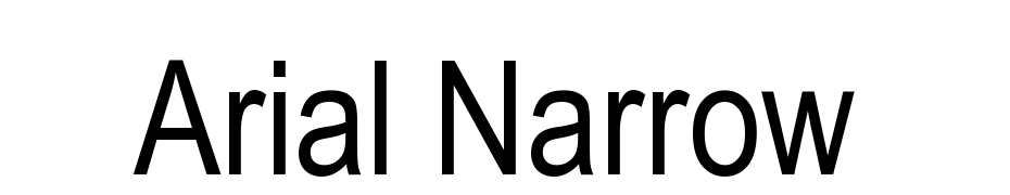 Arial Narrow Font Download Free