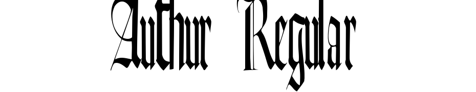 Authur Regular Font Download Free