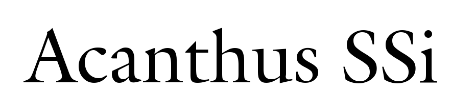 Acanthus SSi Font Download Free