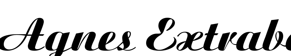 Agnes Extrabold Regular Font Download Free