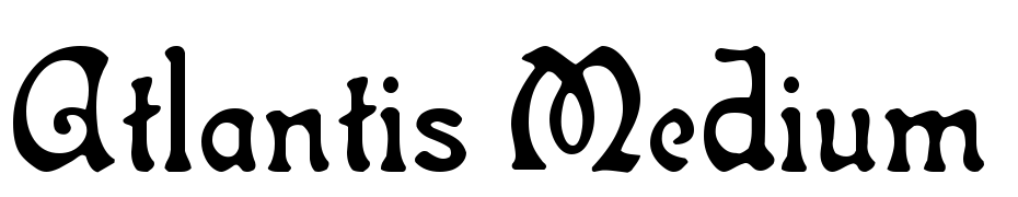 Atlantis Medium Font Download Free