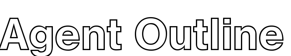 Agent Outline DB Normal Font Download Free