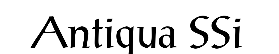 Antiqua SSi Font Download Free