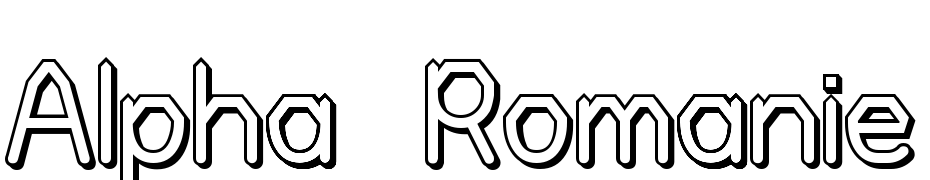 Alpha Romanie Outline G98 cкачати шрифт безкоштовно