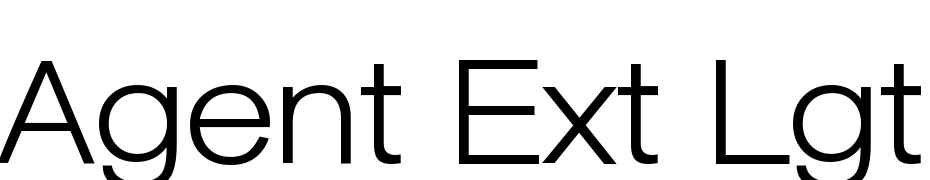 Agent Ext Lgt DB Normal Font Download Free