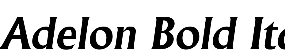 Adelon Bold Italic Font Download Free