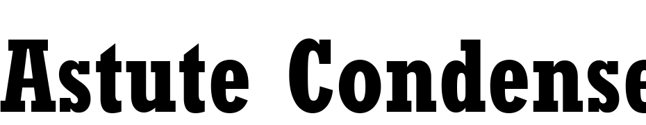 Astute Condensed SSi Bold Condensed cкачати шрифт безкоштовно