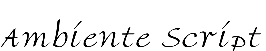 Ambiente Script SSi Light cкачати шрифт безкоштовно
