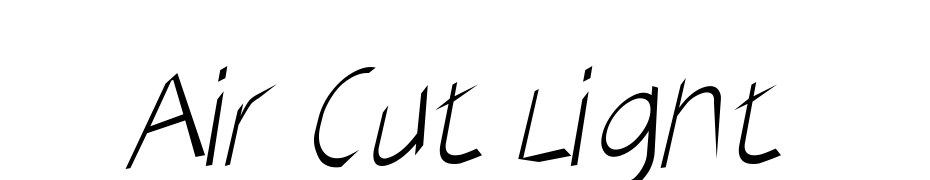Air Cut Light Font Download Free