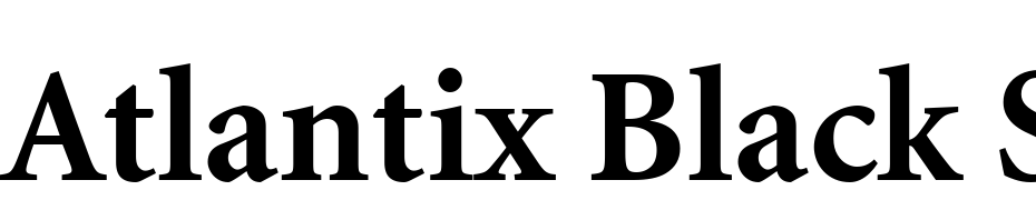 Atlantix Black SSi Bold Font Download Free