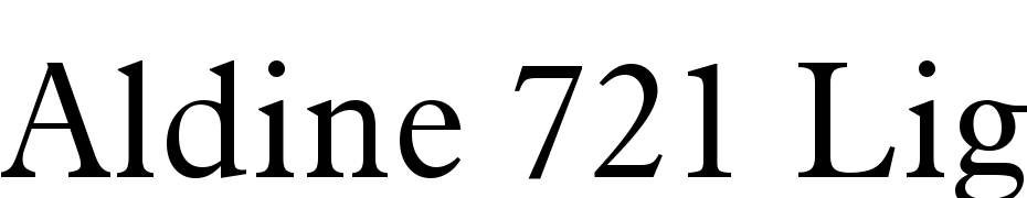 Aldine 721 Light BT Yazı tipi ücretsiz indir