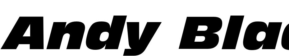 Andy Black DB Italic Fuente Descargar Gratis