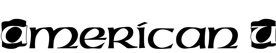 American Unc Ini D Font Download Free
