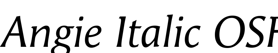 Angie Italic OSF Font Download Free
