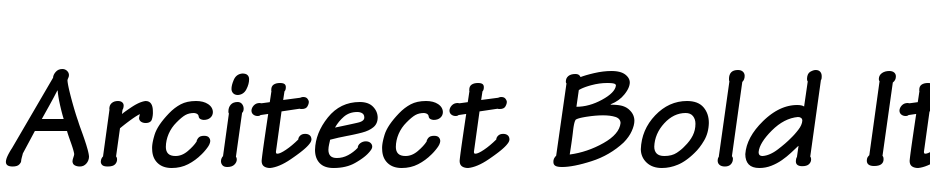 Architect Bold Italic Font Download Free