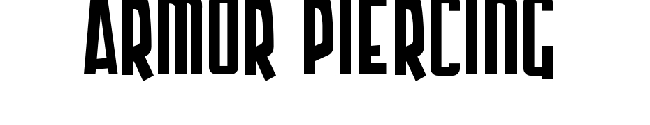 Armor Piercing Font Download Free