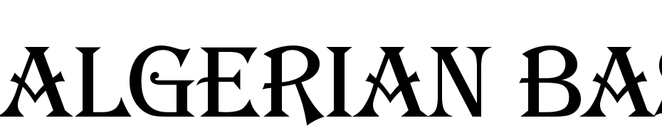 Algerian Bas D Font Download Free