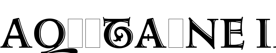 Aquitaine Initials LET Plain:1.0 Font Download Free